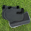 SALE - Hufglocken - Western Sheepskin + Correctional Pad - Black/White