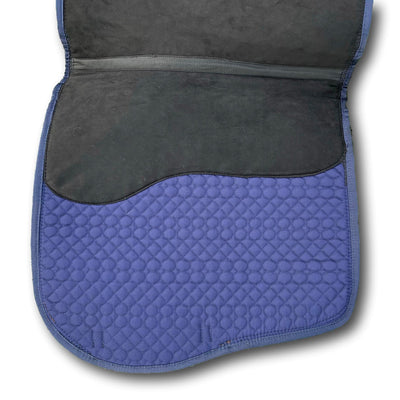 Hufglocken - Dressage + Correctional Pad - No Fleece/Navy & Brown