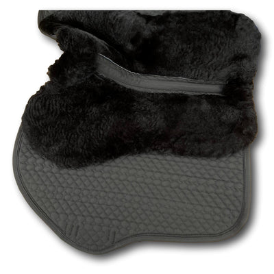 Hufglocken - Sheepskin + Correctional Jumping Pad - Black